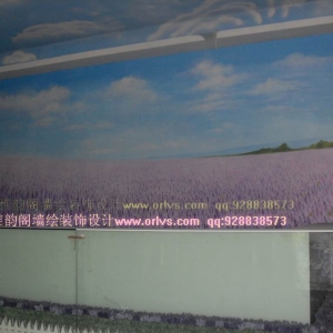 2011年9月深圳薰衣草酒店大堂壁画3