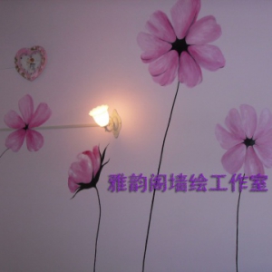 2009年12月深圳市世纪春城二期美容院手绘墙作品