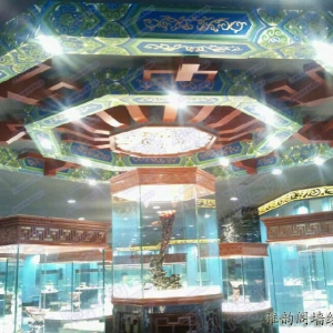 2013年8月深圳市京基100至正艺术博物管天花手绘壁画2