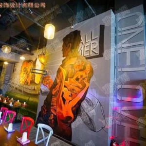 深圳清湖政商中心VS98进口啤酒音乐餐吧壁画案例8
