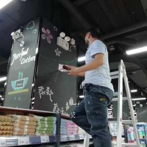 2019年4月深圳天源隆商城《新二市场店超市》手绘壁画
