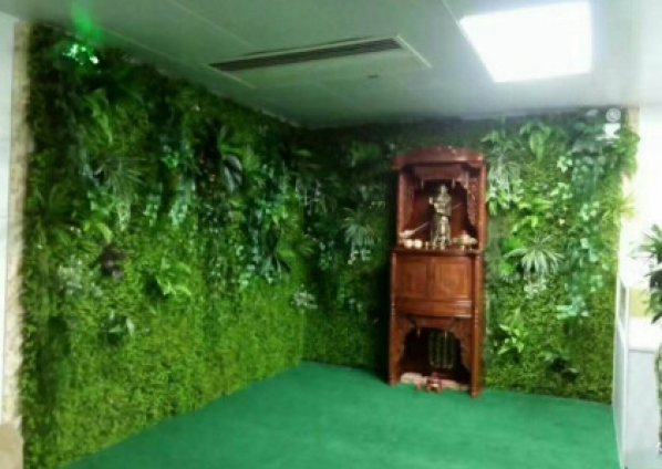 深圳大中华国际商务大厦办公室仿真植物装饰